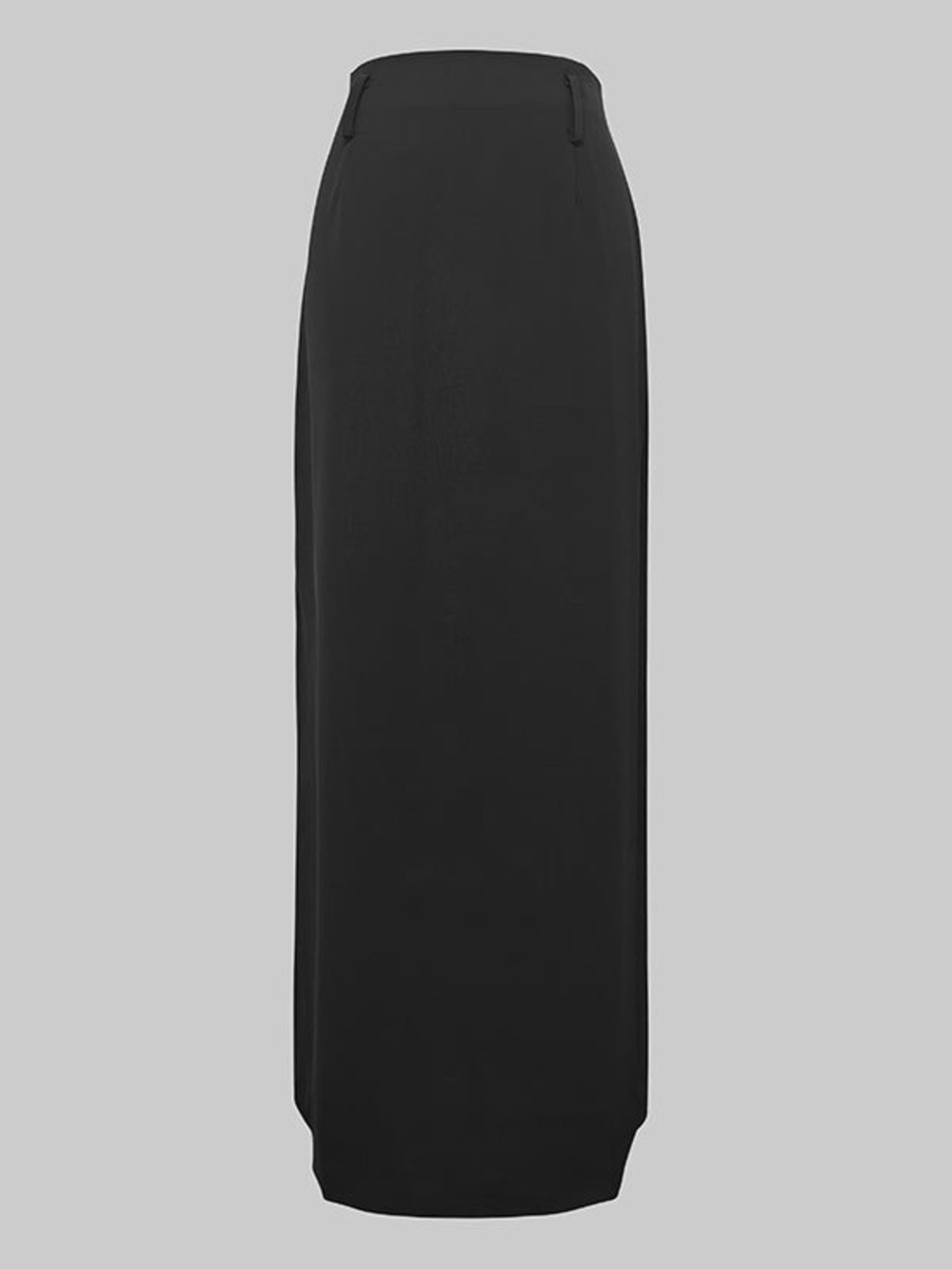 NWT UOOZEE Black Maxi A-Line Skirt Minimalist Quiet Luxury Size L - Picture 9 of 15